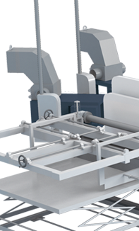 In-line recycling system